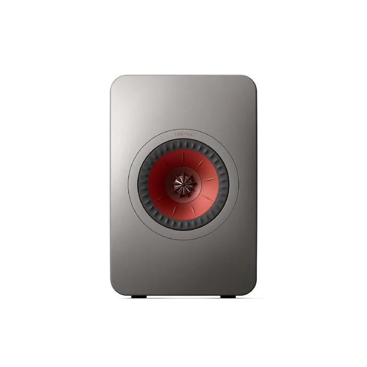 KEF LS50 META | Haut-parleurs HiFi Uni-Q 12e génération - Bass reflex 2 voies - Technologhie d'absorption Metamaterial - Gris Titane - Paire