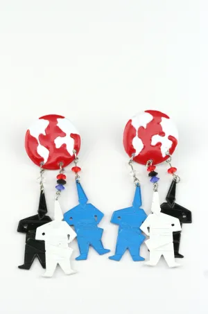 Keith Haring Inspired Earrings