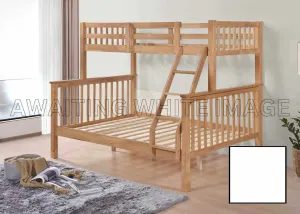 Kelling Wooden Triple Bunk Bed in White