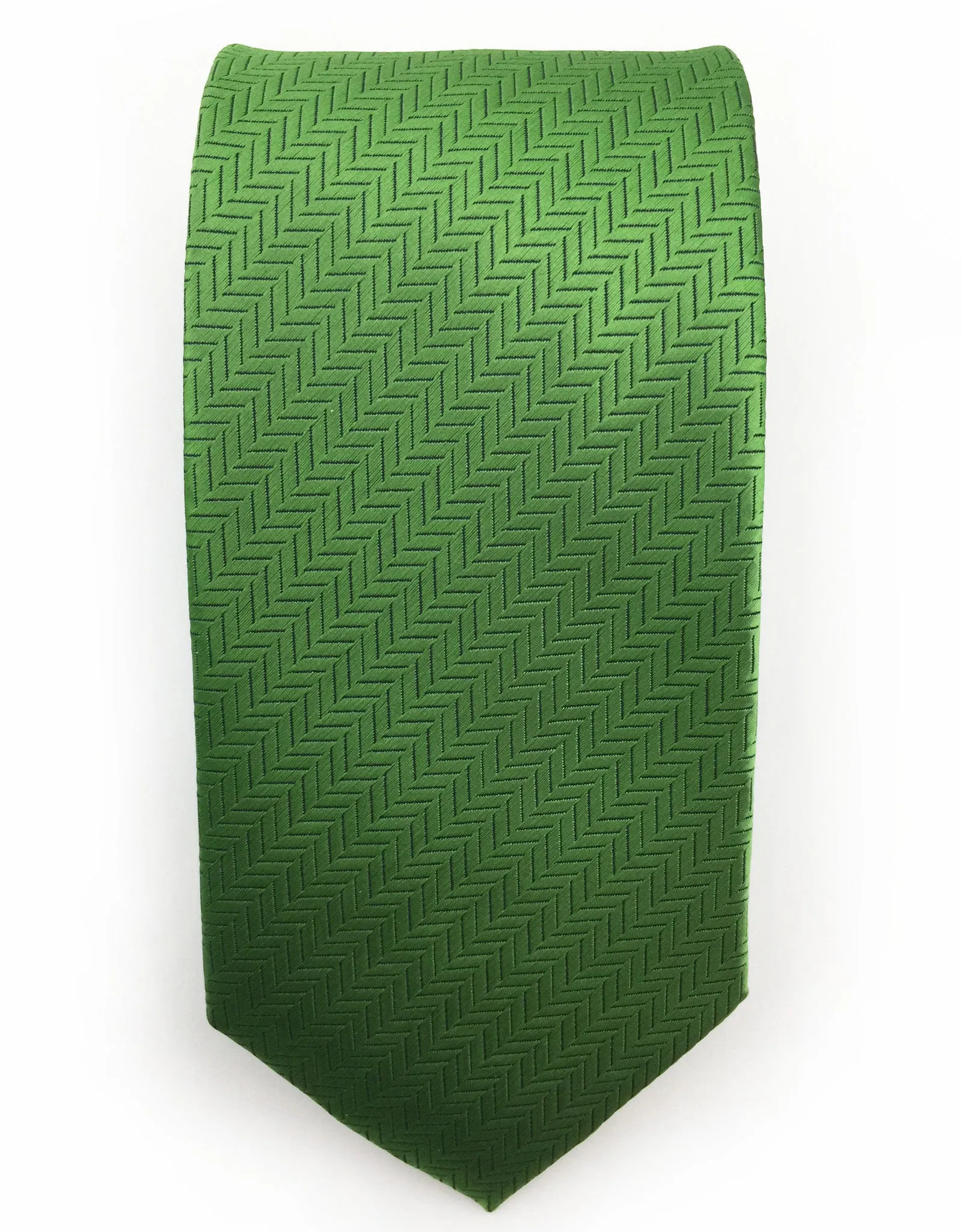 Kelly Green Herringbone Tie