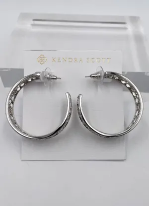 Kelly Hoop Ear RHOD by Kendra Scott