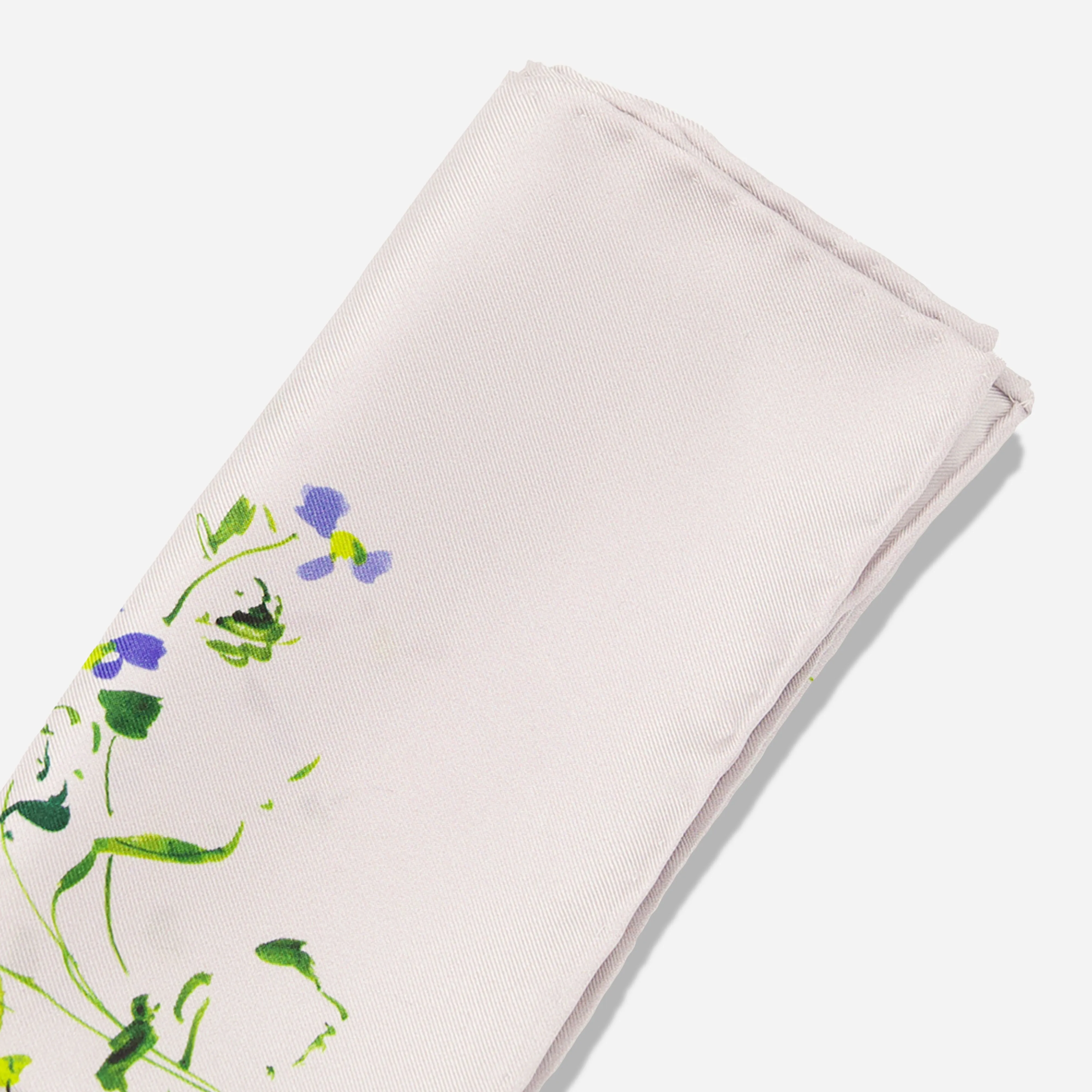 Kelly Ventura x Tie Bar Floral Impression Floral Lavender Pocket Square