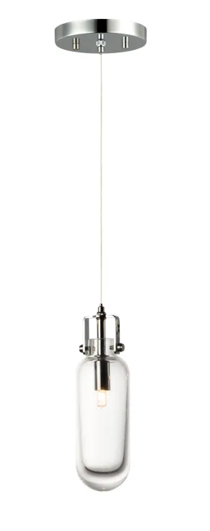 Kem 2.75" Single Light Pendant in Polished Chrome