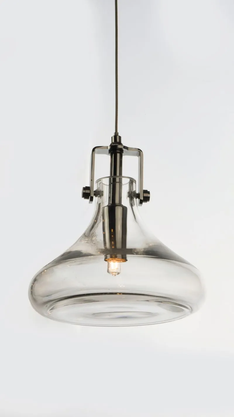 Kem 6.25" Single Light Pendant in Polished Chrome