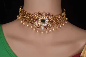 Kempu & Kundan Choker Set By Asp Fashion Jewellery