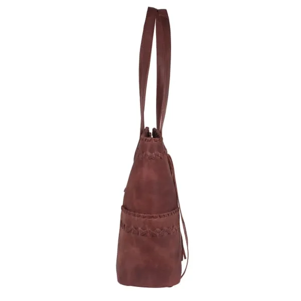 Kendall Lockable Leather Purse Tote