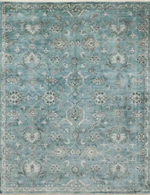 Kensington Rug in Blue & Fog