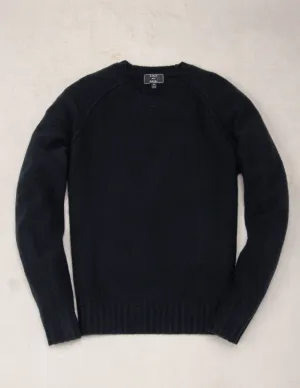 Kent Wool Crewneck Sweater in Navy