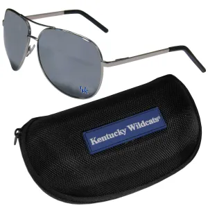 Kentucky Wildcats Aviator Sunglasses and Zippered Carrying Case