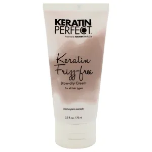 Keratin Frizz-Free Blow Dry Cream by Keratin Perfect for Unisex - 2.5 oz Cream