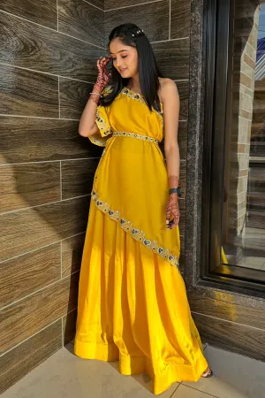 KESAR YELLOW INDO WESTERN