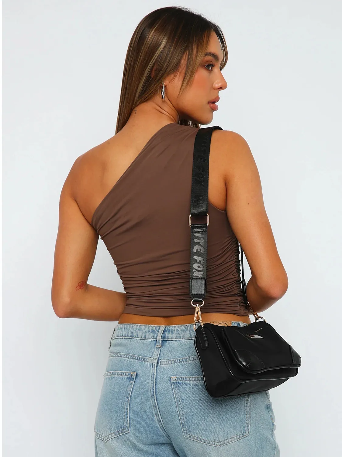 kesley Ruched One Shoulder Tank