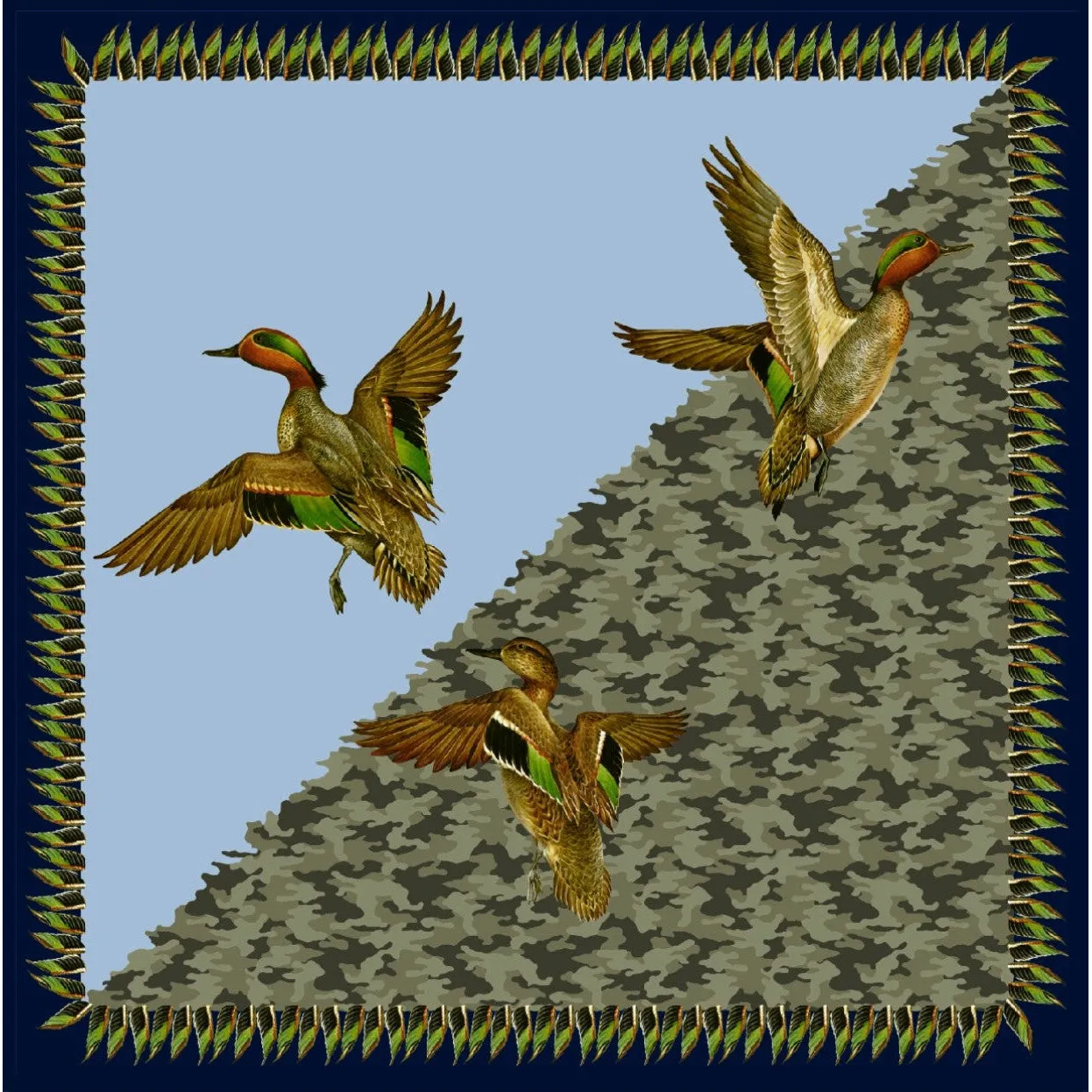 Kevin's Finest Widgeon Duck Silk Scarf