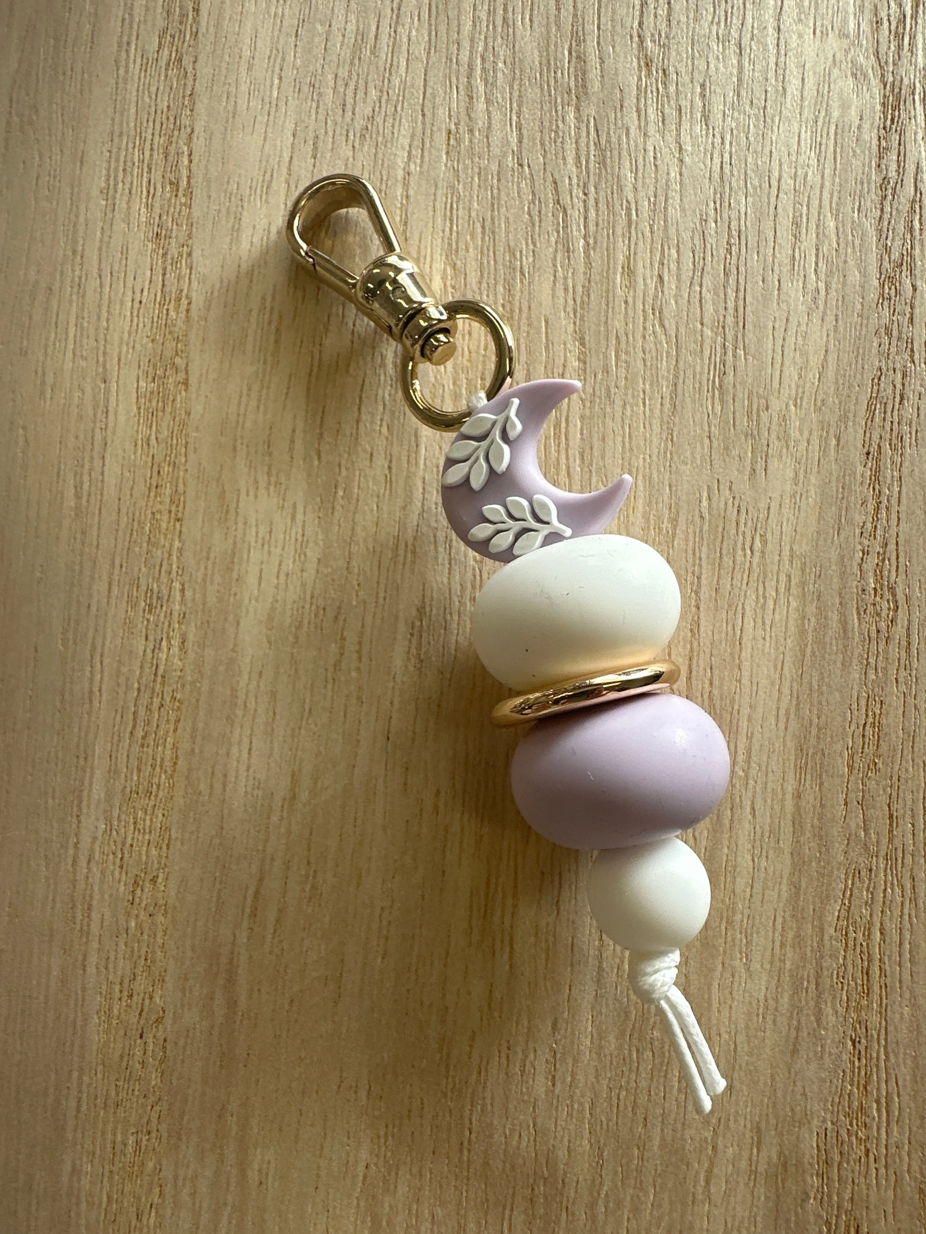 Key Chain - Purple Half Moon