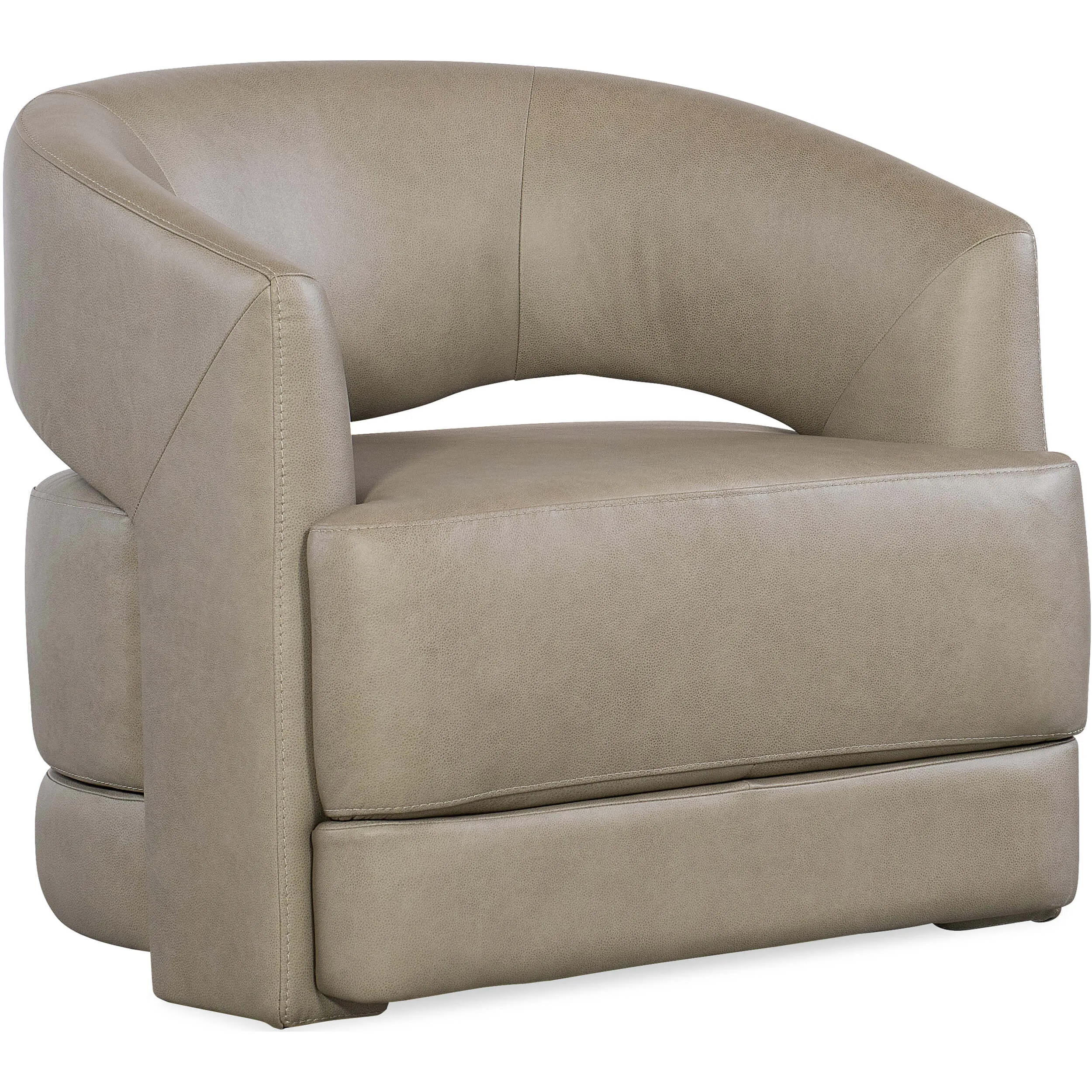 Keys Leather Swivel Chair, Verona Sage