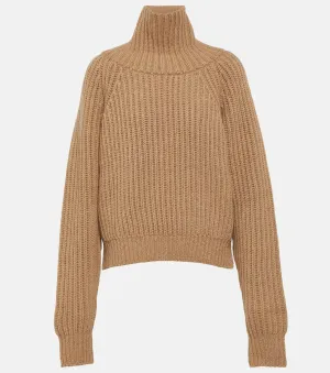 Khaite Cashmere Turtleneck Lanzino Sweater, Beige