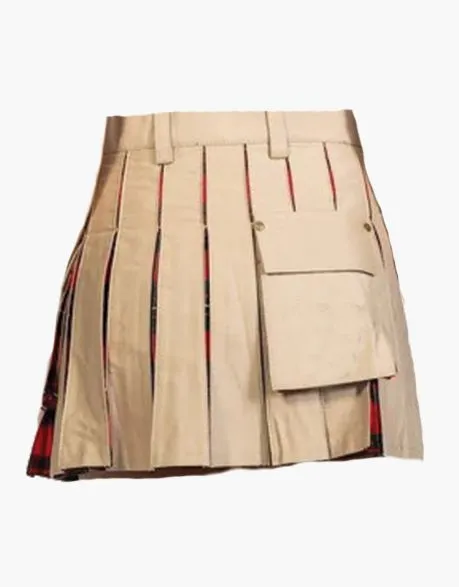 KHAKI HYBRID MINI KILT UTILITY