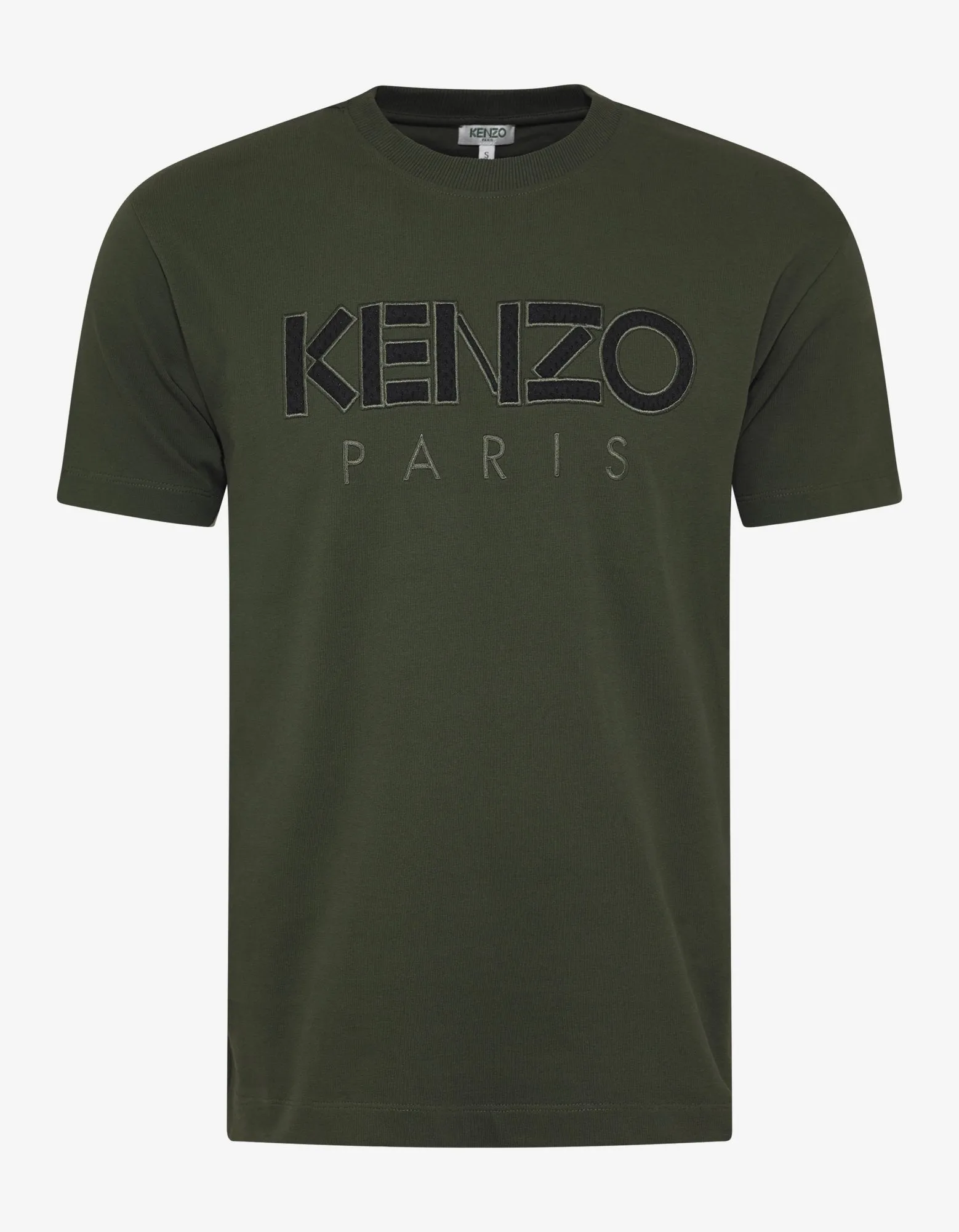 Khaki Logo Embroidery T-Shirt