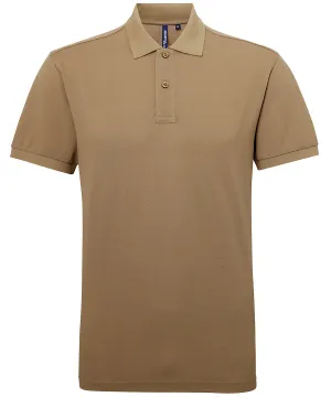 Khaki - Men’s polycotton blend polo