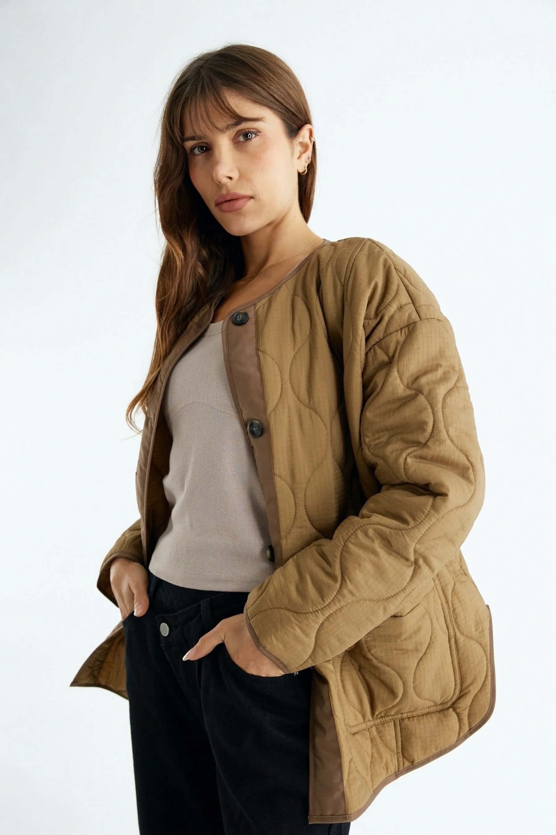 Khaki Miche Jacket