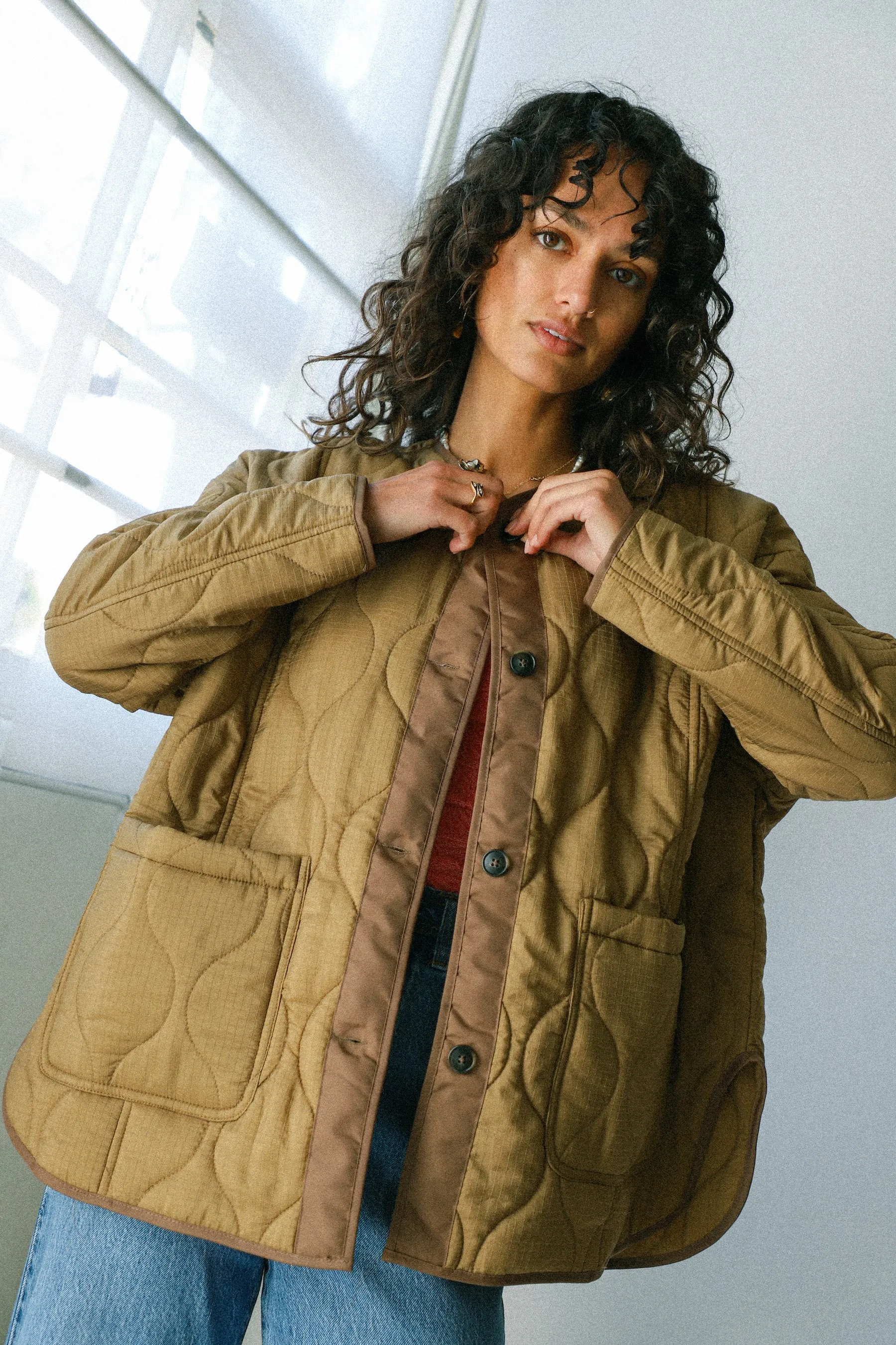 Khaki Miche Jacket