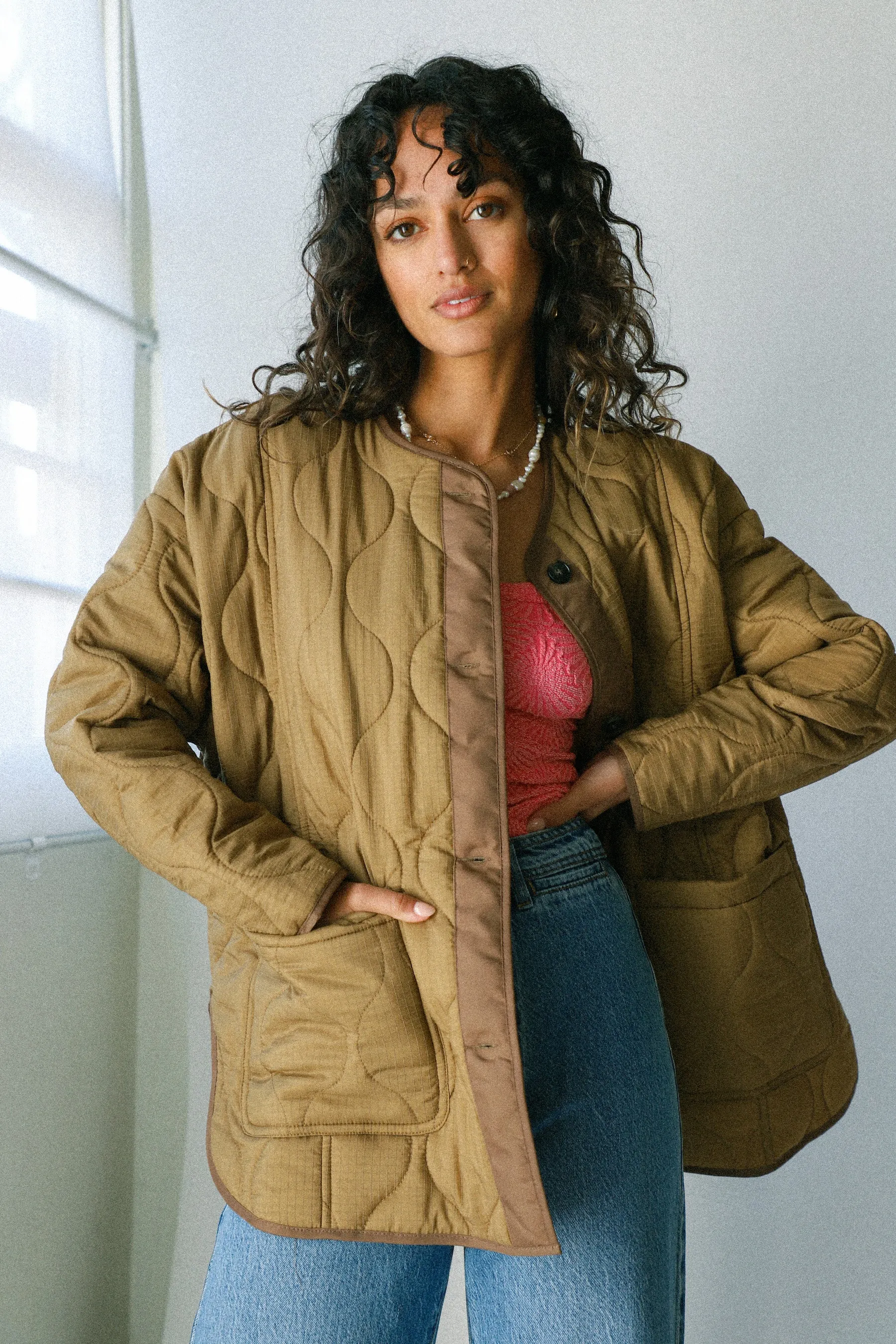 Khaki Miche Jacket