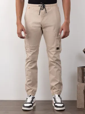 Khaki Plain Cargo Pants