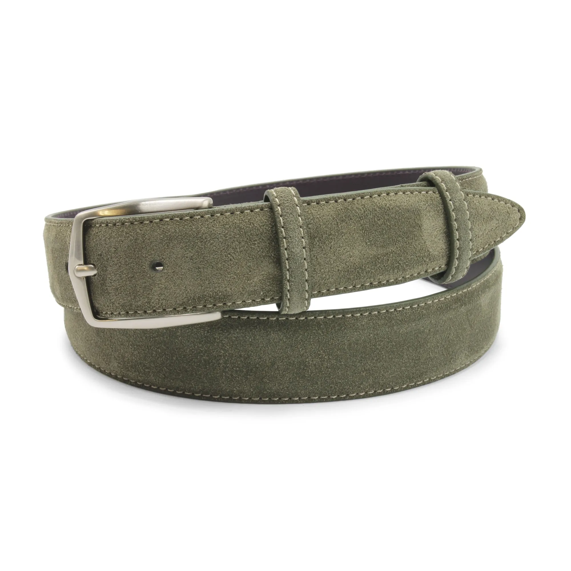 Khaki Suede Smart Suede Belt