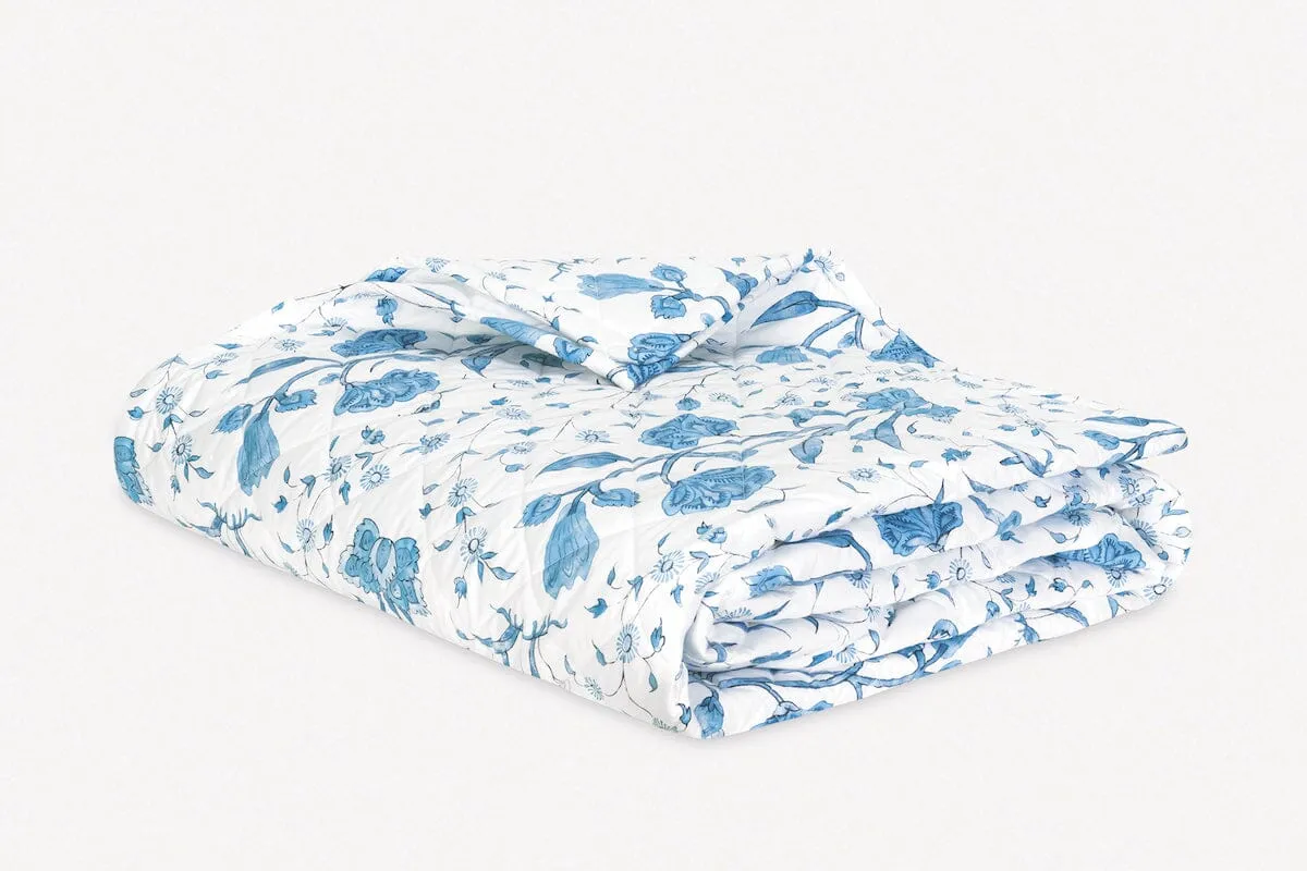 Khilana Azure Quilt by Matouk | Schumacher