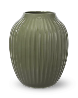 Kähler Hammershøi Vase, Dark Green, H: 10"