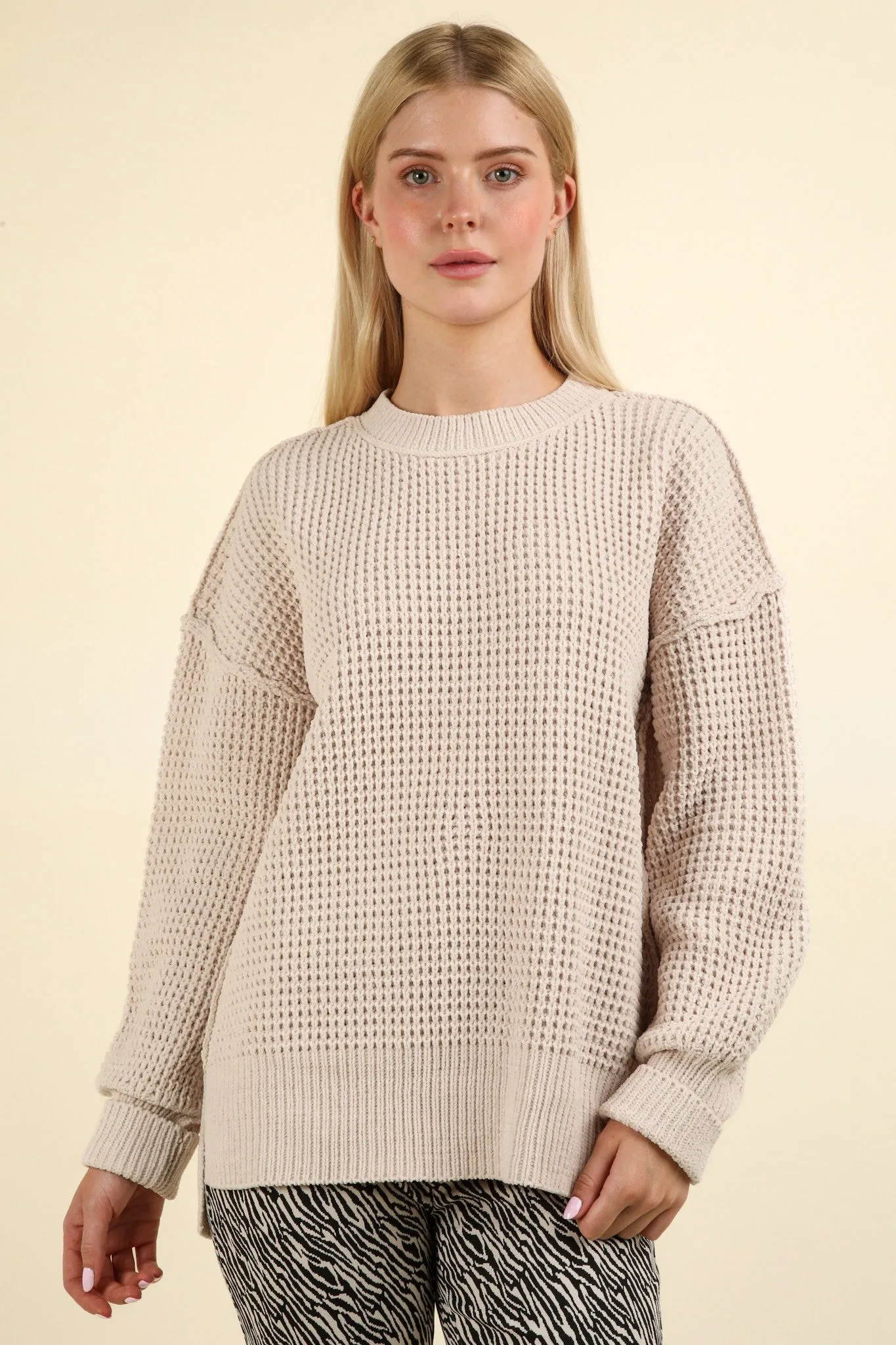 Kia Comfy Oversized Knit Sweater Pullover Top [S-3XL]