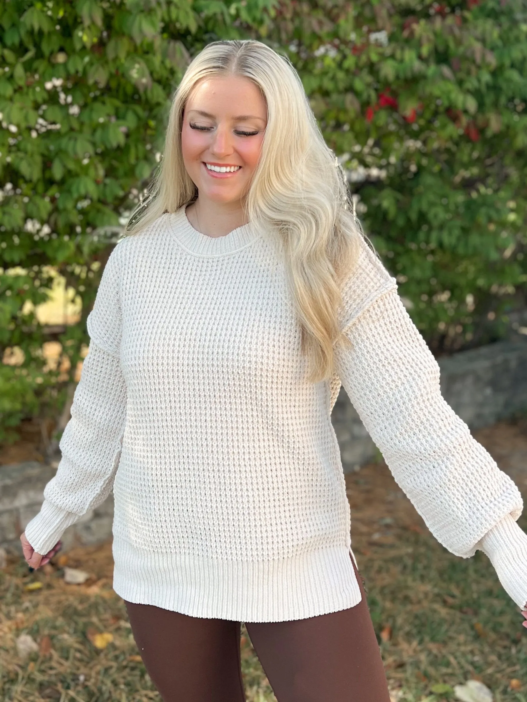 Kia Comfy Oversized Knit Sweater Pullover Top [S-3XL]