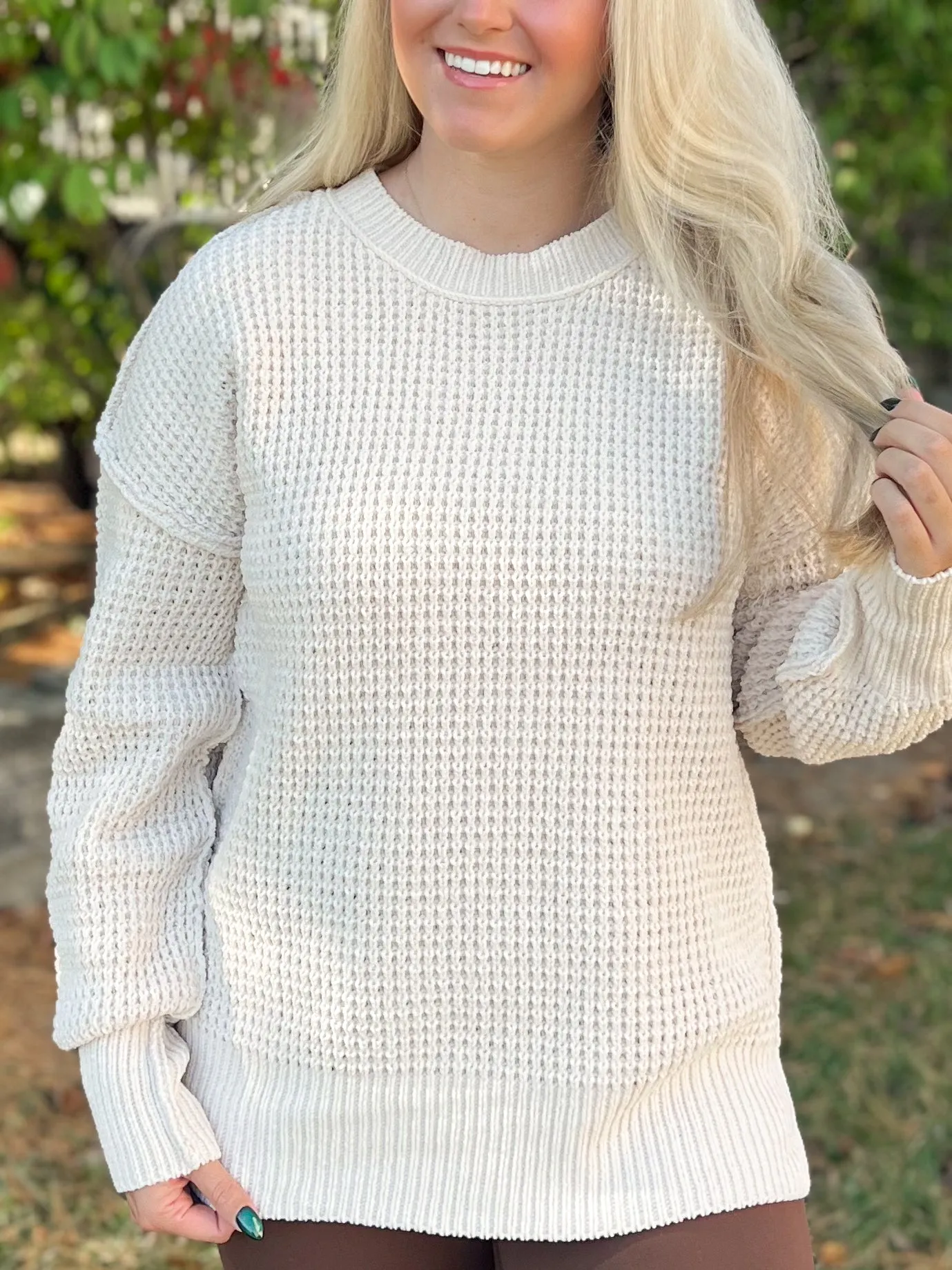 Kia Comfy Oversized Knit Sweater Pullover Top [S-3XL]