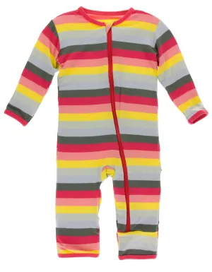 KicKee Pants Biology Stripe Coverall with Zipper