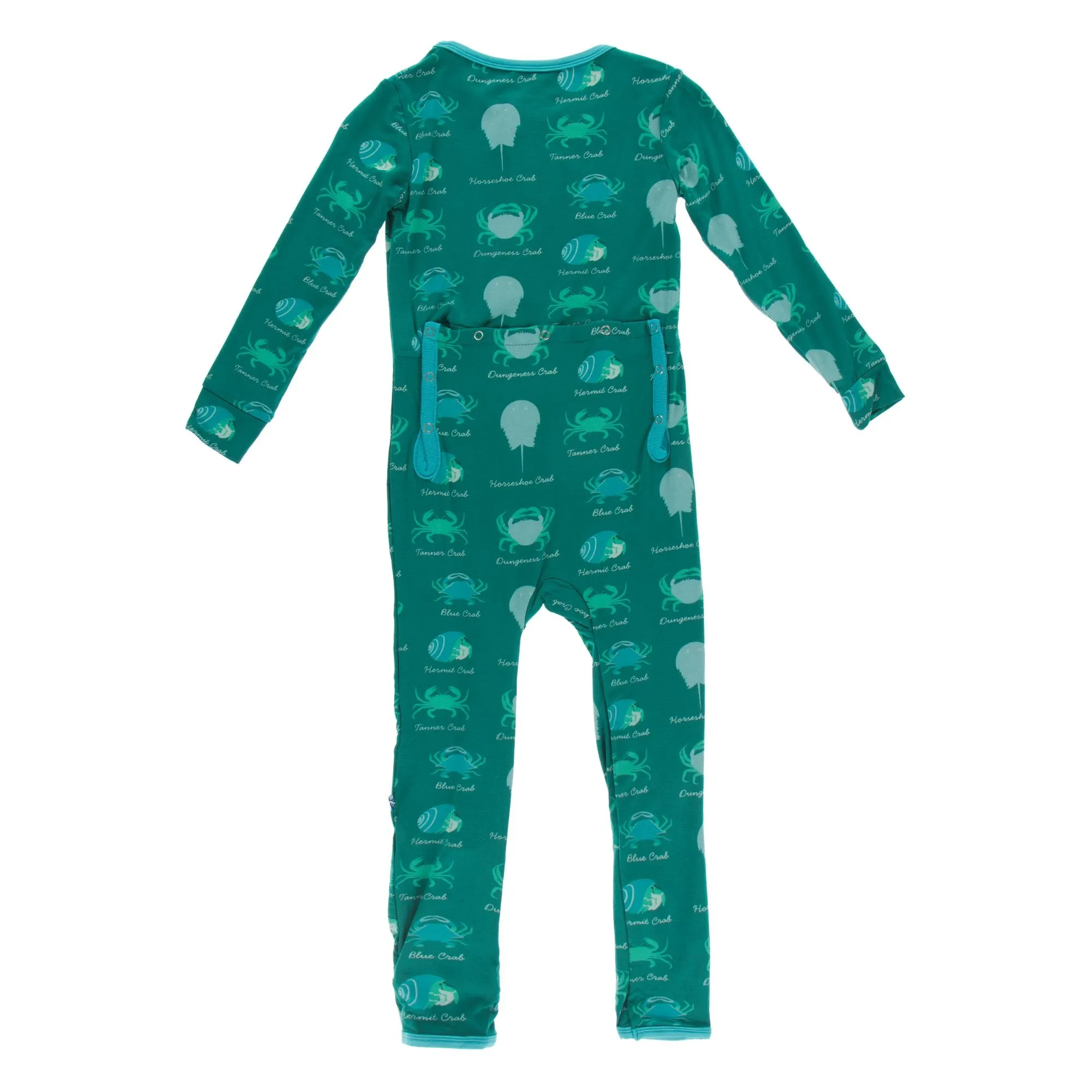 KicKee Pants Cedar Crab Types Coverall with Zipper