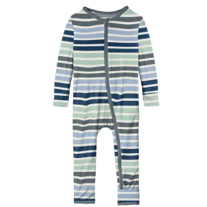 KicKee Pants Fairground Stripe Coverall with Zipper