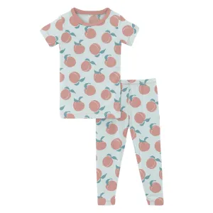 KicKee Pants Fresh Air Peaches S/S Pajama Set