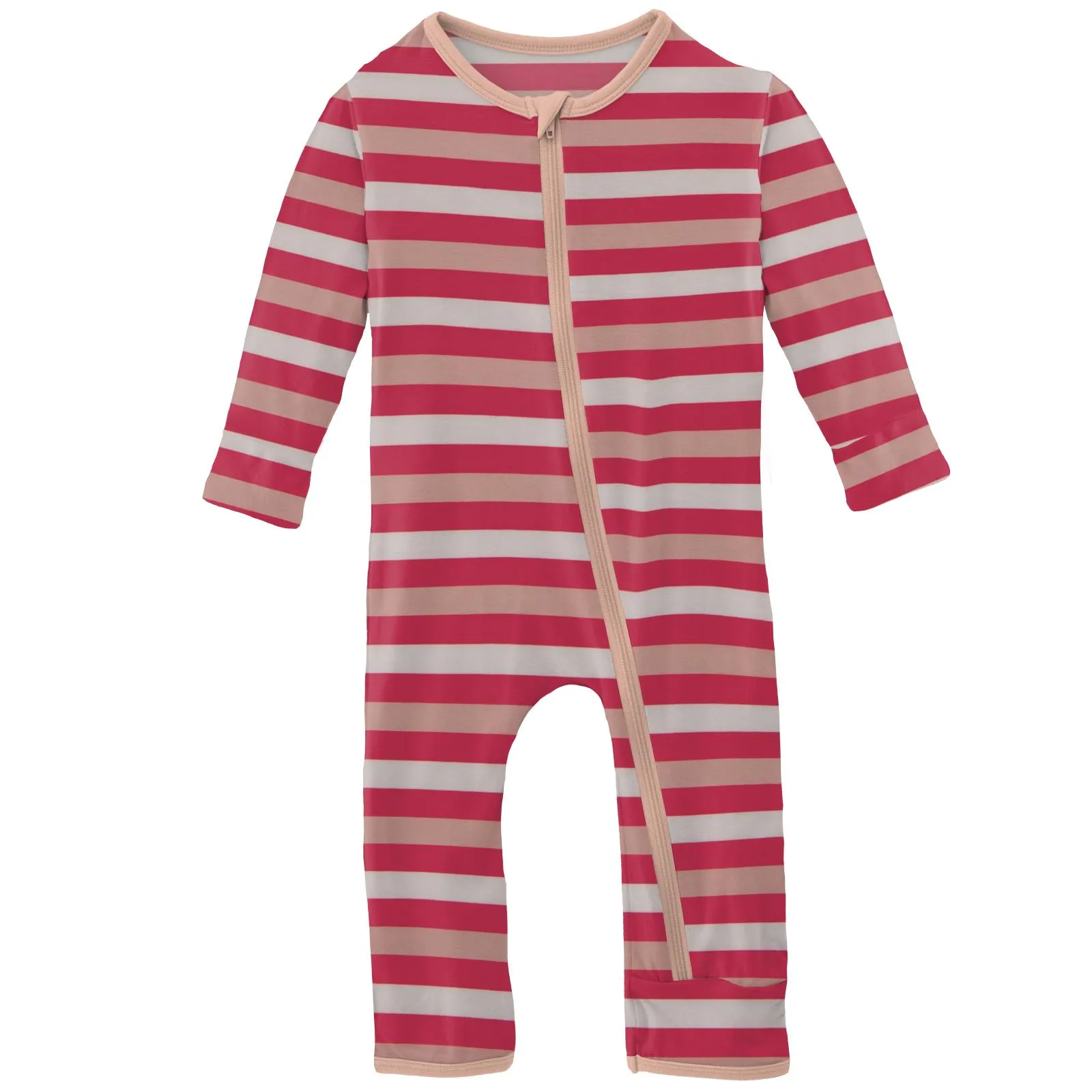 KicKee Pants Hopscotch Stripe Coverall with Zipper