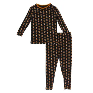 KicKee Pants Midnight Candy Corn L/S Pajama Set