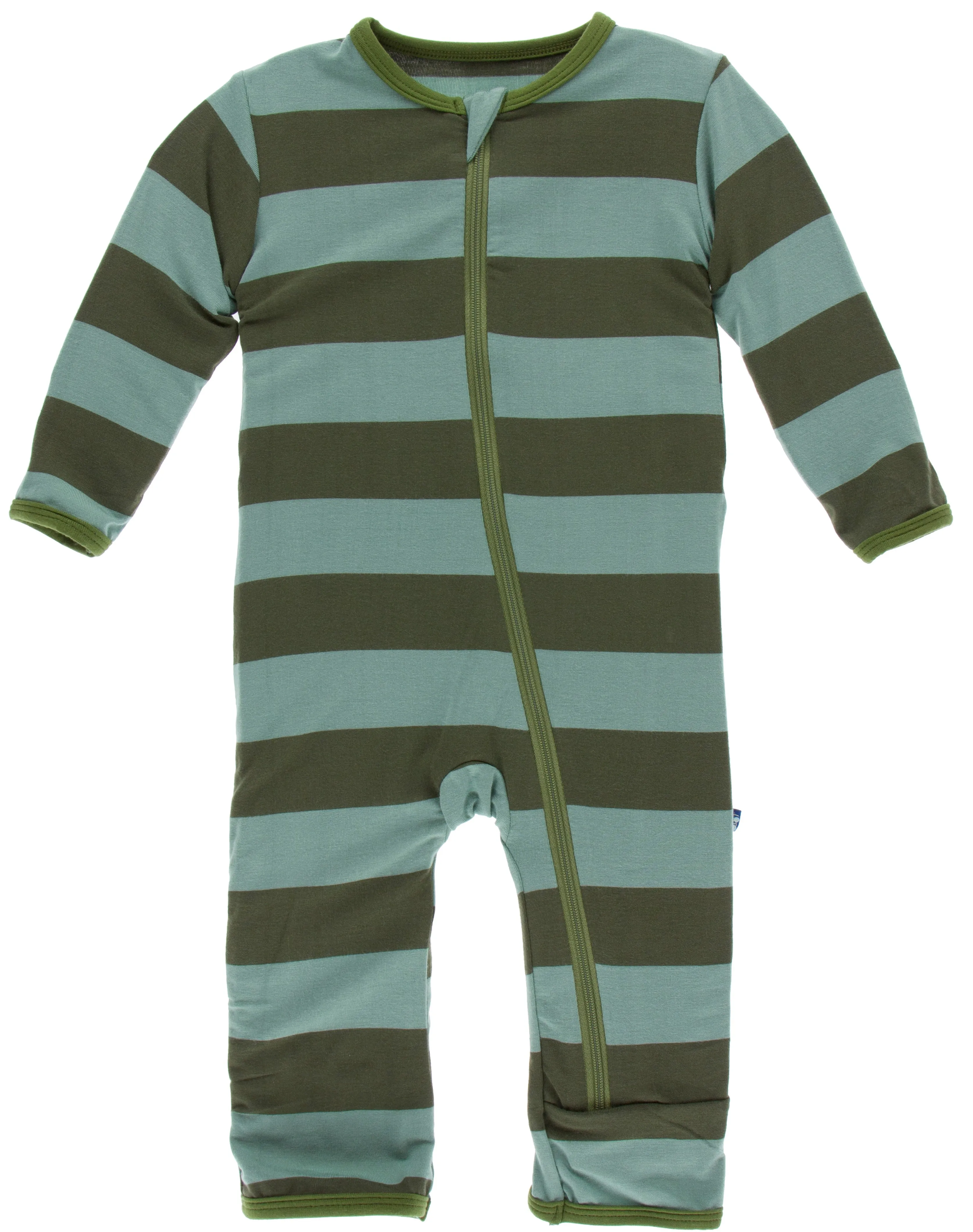 KicKee Pants Paleontology Fauna Stripe Coverall with Zipper