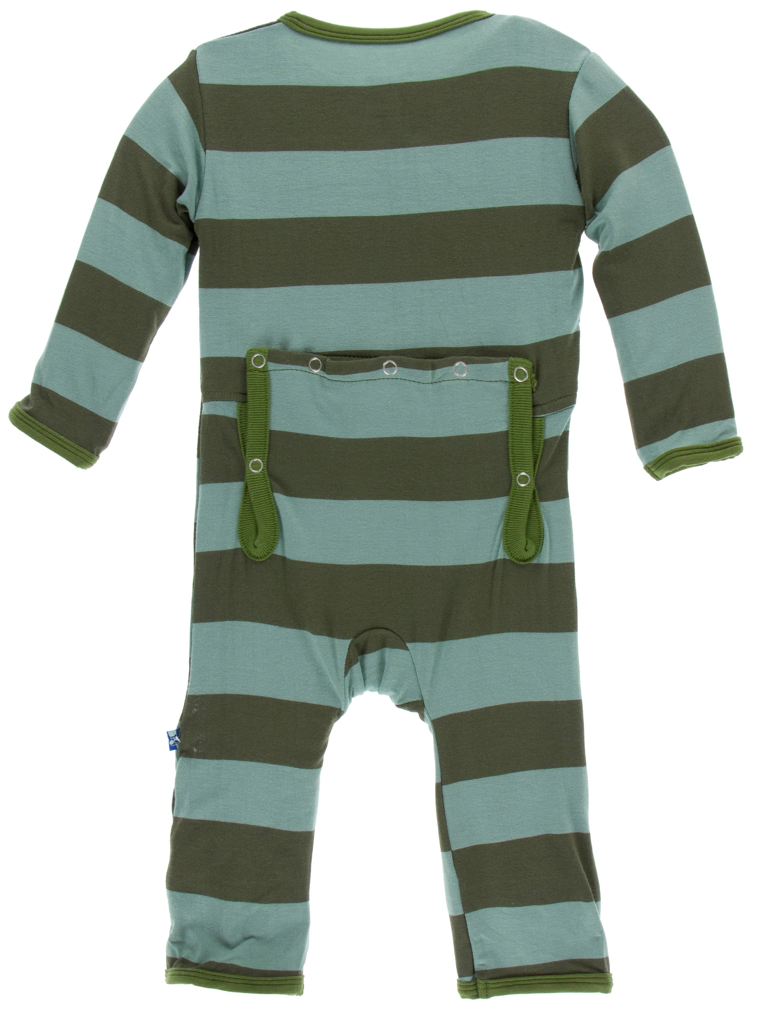 KicKee Pants Paleontology Fauna Stripe Coverall with Zipper