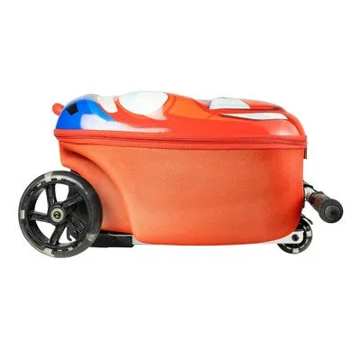 Kiddietotes Kids' Hardside Carry On Suitcase Scooter - Racecar