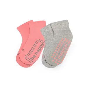 Kids 2 Pack Grip Socks 4T-6T (Josie)