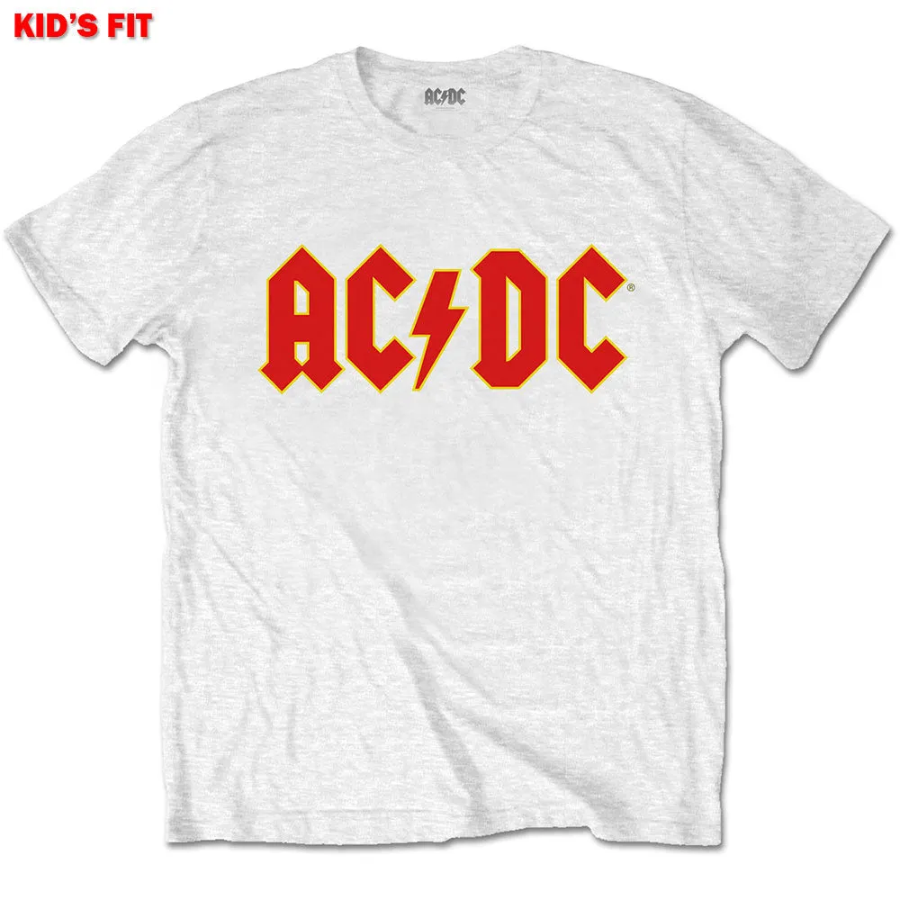 Kids AC/DC  T-Shirt - Logo - White