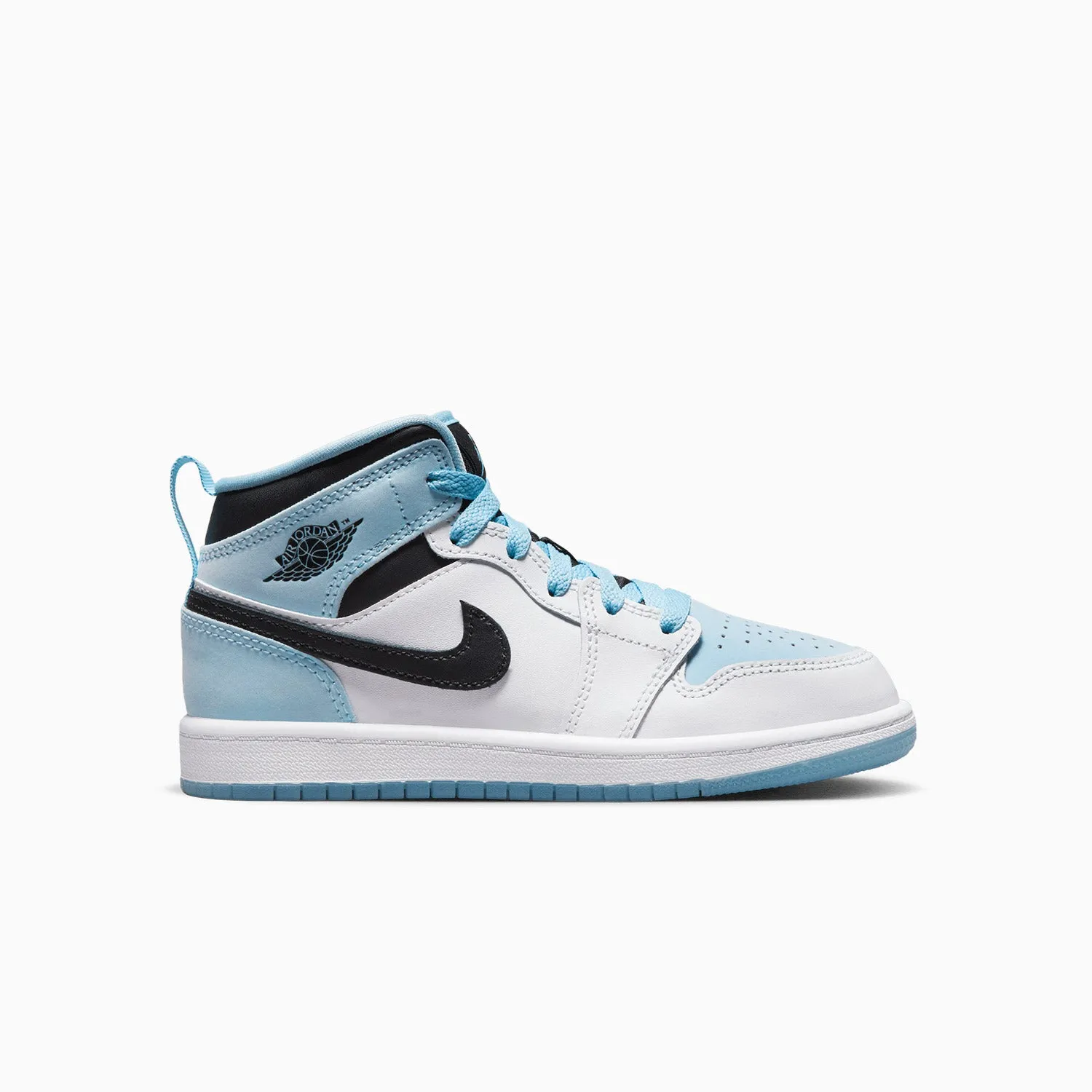 Kid's Air Jordan 1 Mid SE "Ice Blue" Pre School