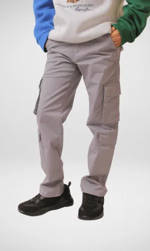 KIDS Bershka Cargo Pants - Grey