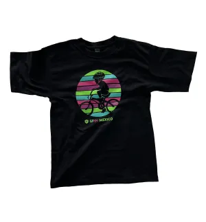 KIDS BOY BLACK T-SHIRT  RIDING