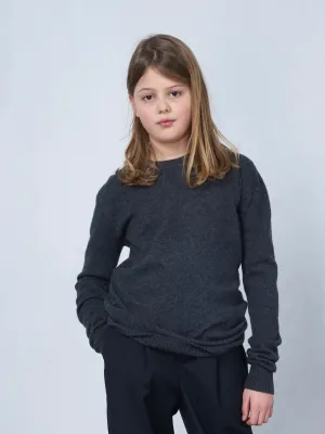 Kids' Cashmere Sweater Anthracite