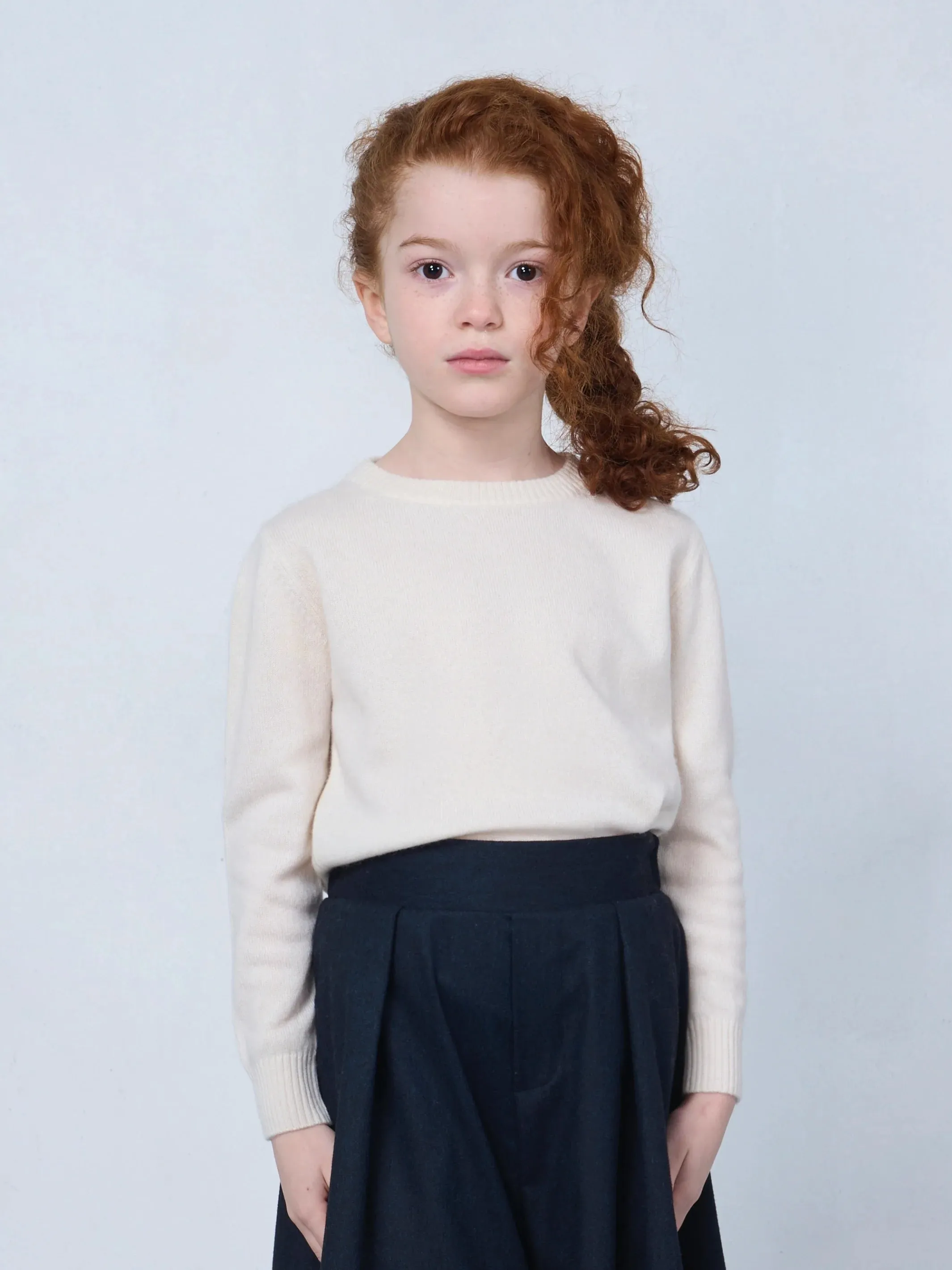 Kids' Cashmere Sweater Ivory