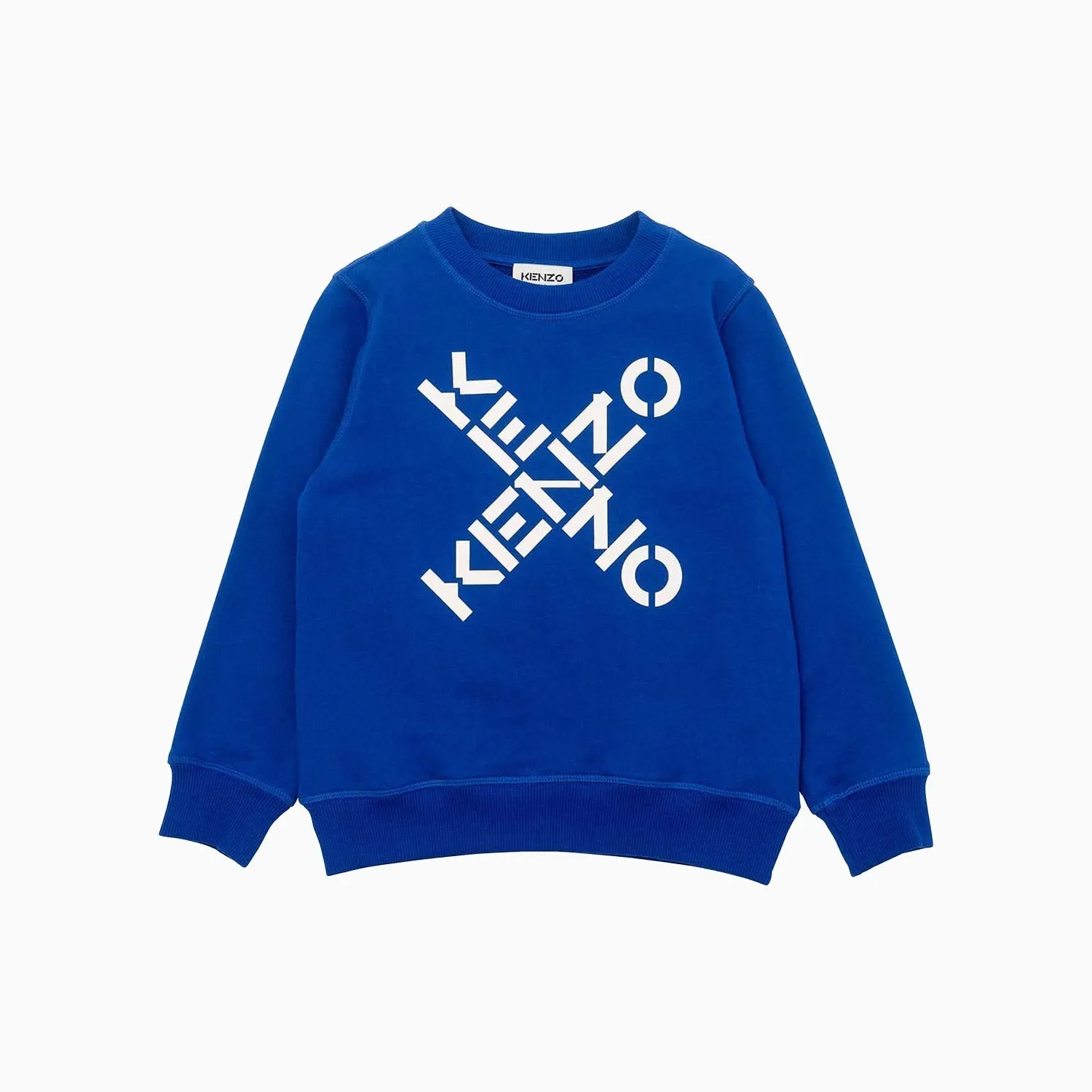 Kid's Cross Logo Long Sleeve Sweatshirt